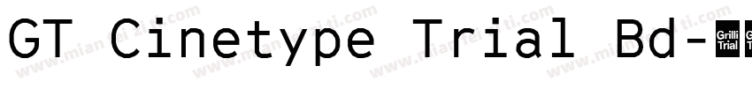 GT Cinetype Trial Bd字体转换